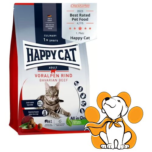Happy Cat Culinary Adult Bavarian Beef 1,3kg, Granule Za Mačke Sa Govedinom Slike