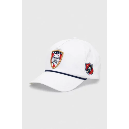 American Needle Pamučna kapa sa šiltom American Golf Classic boja: bijela, s aplikacijom
