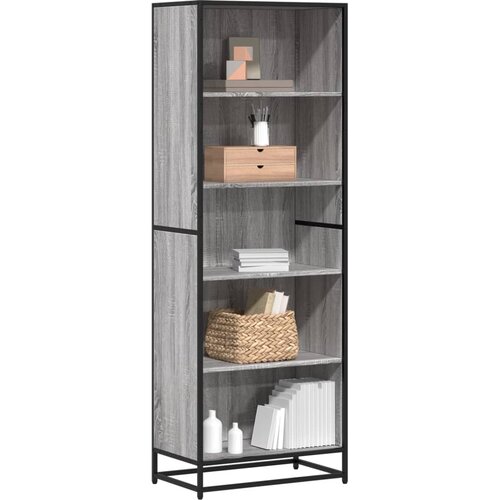  Polica za knjige siva Sonoma 60x35x170,5 cm izrađeno drvo Cijene
