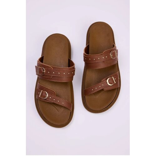 Trendyol Shoes ženske papuče Takss25Te00037, smeđe Cene
