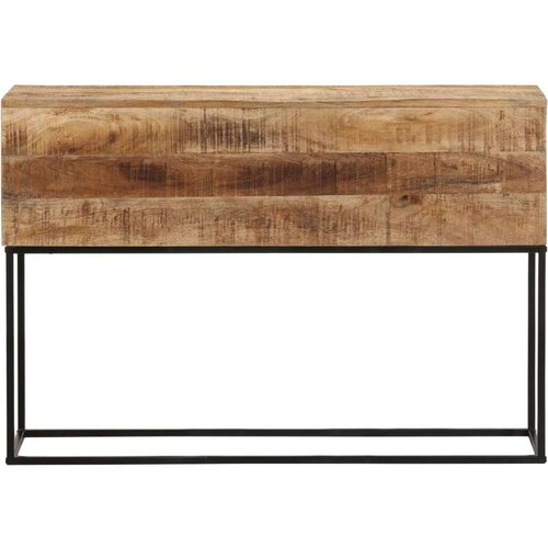 VidaXL Konzolni stol 110x30x75 cm grubo masivno drvo manga i željezo Slike