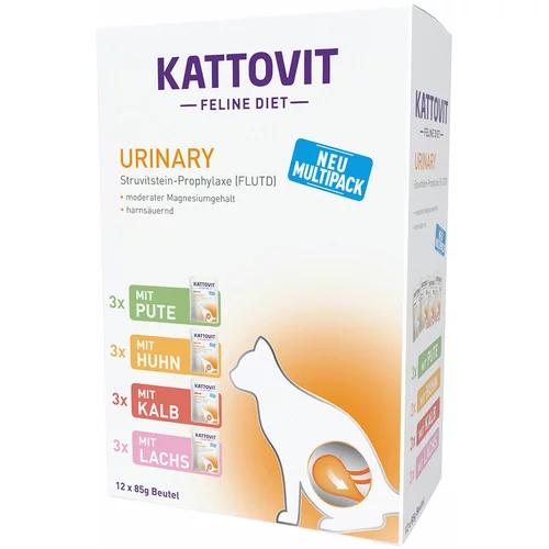Kattovit Urinary vrećice 12 x 85 g - miješano pakiranje - Miješano pakiranje (4 vrste)