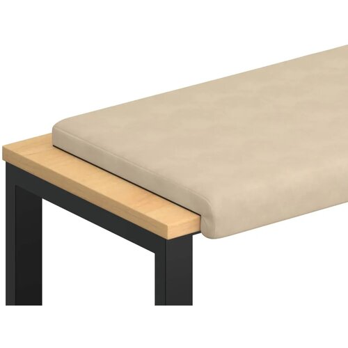 Jastučić za klupu Mikrovlakna Krem Dubina 35 cm - Krem 60 x 38 x 6 5 cm Slike