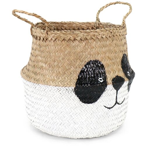 Compactor Bijela/u prirodnoj boji dječja kutija za pohranu od morske trave &amp;oslash; 25x24 cm Panda &amp;ndash; Slike