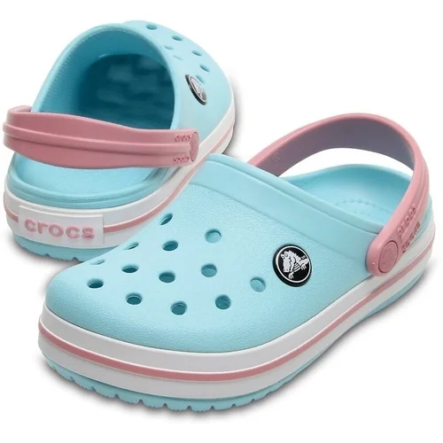 Crocs Kids' Crocband Clog Ice Blue/White 24-25