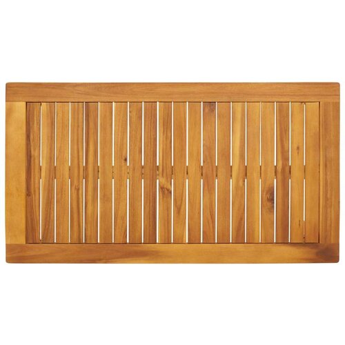  Vrtni blagovaonski stol 100 x 55 x 45 cm masivno bagremovo drvo Slike
