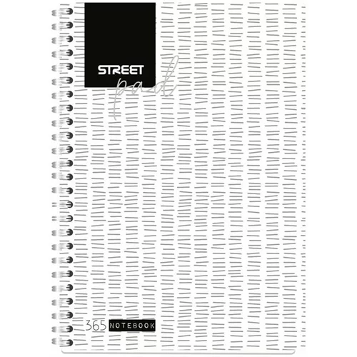 STREET Zvezek A5 Pad White 1R, mali karo, 100 listov