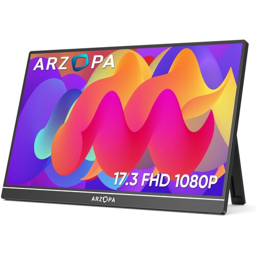 Arzopa Prenosni monitor 43,9 cm (17,3") A1 M 1920x1080 IPS 5ms HDMI-Mini USB-C Zvočniki NTSC72% 6800K, (21814327) Cene