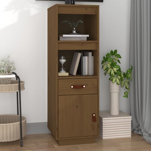 vidaXL Visoka komoda boja meda 34 x 40 x 108,5 cm od masivne borovine Cijene