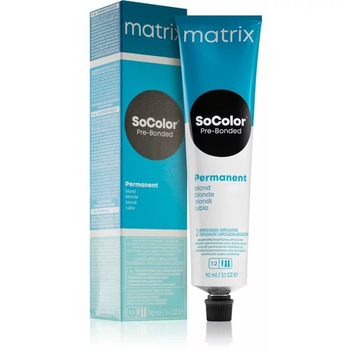 Matrix SoColor Pre-Bonded Blonde permanentna barva za lase odtenek UL-V+ Violet+ 90 ml
