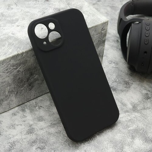 Maska VELVET TOUCH za iPhone 15/ crna Slike