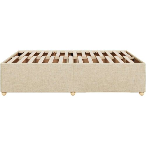 VidaXL Okvir za krevet bez madraca tamnosivi 140 x 200 cm od tkanine Slike