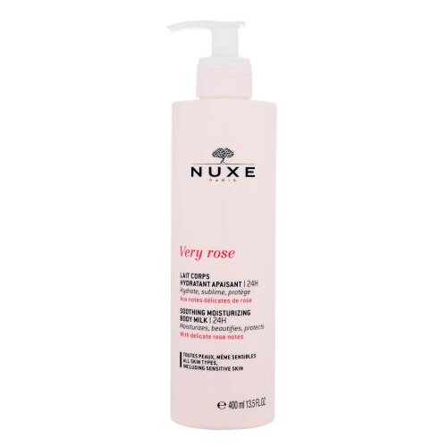 Nuxe Very Rose Soothing Moisturizing Body Milk pomirjajoč in vlažilen losjon za telo z vonjem vrtnice 400 ml za ženske Cene
