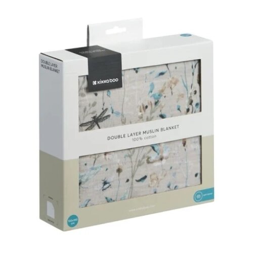  Dvoslojno baby ćebence od muslina 100x100 Dreamy Fields Grey KKB13110 Slike
