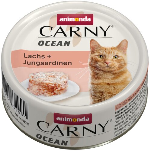  Ekonomično pakiranje: animonda Carny Ocean 24 x 80 g - Losos i mlade sardine Cijene