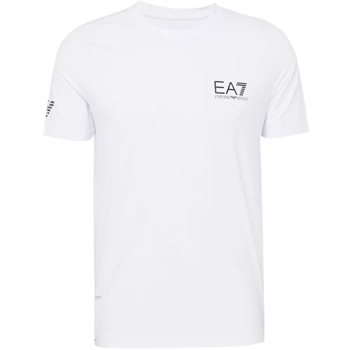 Ea7 Emporio Armani Tehnička sportska majica crna / bijela