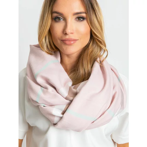 Fashion Hunters Světle růžový šátek s třásněmi