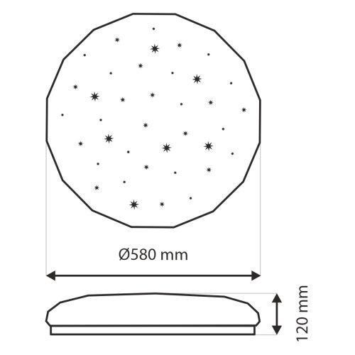  LED prigu&amp;scaron;iva stropna svetiljka INDUS LED/60W/230V 2700-6500K + daljinski upravljač Slike