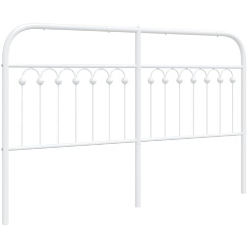 VidaXL Kovinsko vzglavje belo 160 cm, (21251375) Slike