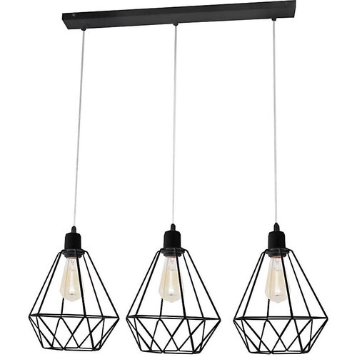  Luster KARO 3xE27/15W/230V crne boje Cene