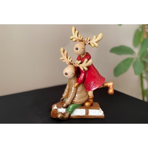 Aberto Design dekorativna figura CY0693, 18x10x13 cm, smeđa Slike