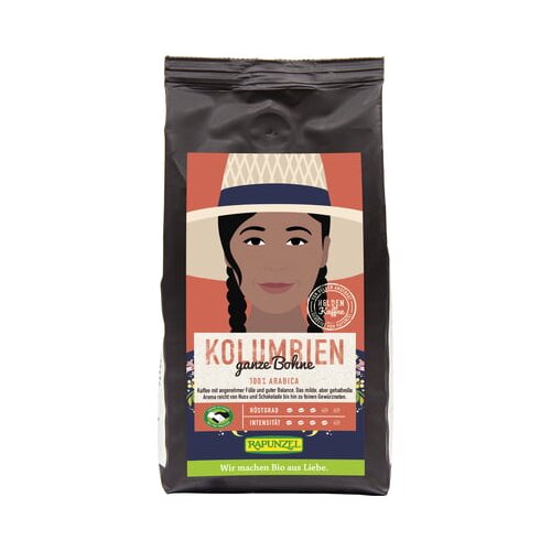 Rapunzel bio &amp;quot;heldenkaffee&amp;quot; kava columbia, cela zrna Slike