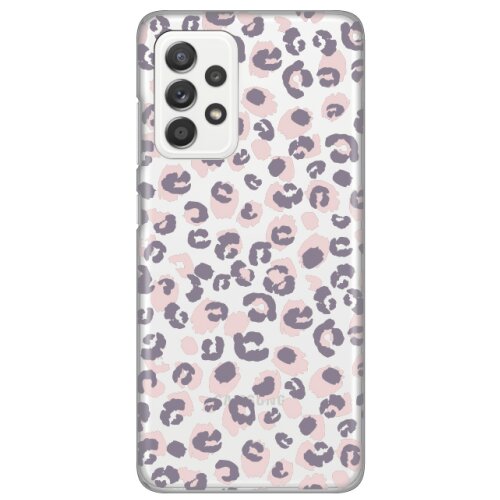 maska silikonska print skin za samsung A525F/A526B/A528B galaxy A52 4G/A52 5G/A52s 5G pink leopard Slike