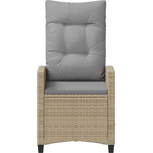  Vrtna stolica 2 pcs Bež i svijetlo siva 56 x 60 x 112 cm - bež i svjetlosiva Slike