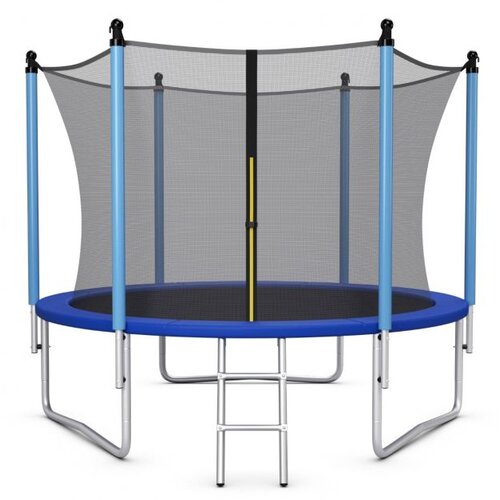  Vanjski trampolin &amp;Oslash; 244 cm za djecu i odrasle, crni + plavi Slike