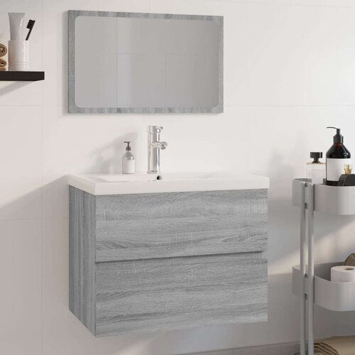  Set kupaonskog namještaja boja hrasta sonome konstruirano drvo Cijene