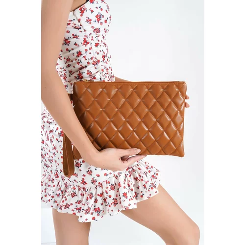 Capone Outfitters Capone Brown Paris Quilted Brown Women's Handbag