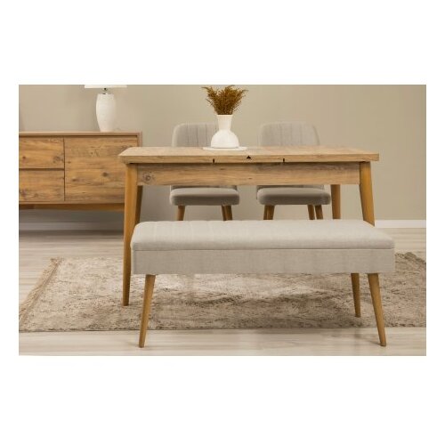 Hanah home vina 02 1005 atlantic pine cream (produživi trpezarijski sto, stolice i konzola (5 komada)) Slike