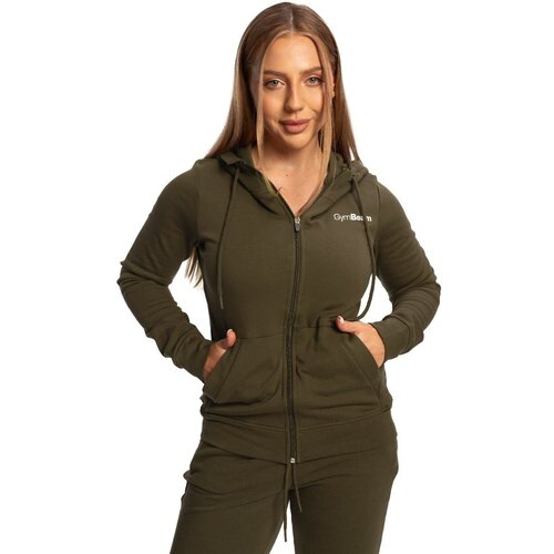 GymBeam Women&amp;lsquo;s limitless zip up hoodie espresso Slike