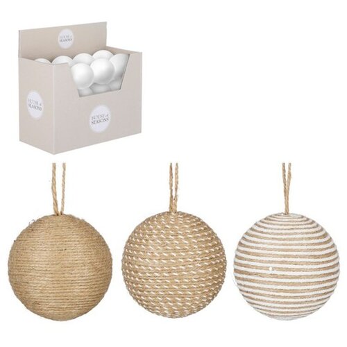 Dekordom Novogodišnja dekoracija - HANGING BAUBLE 10cm 1143484 - Brown - EDL Cene