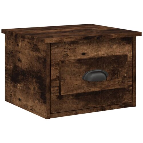 Maison Chic Stenska Nočna omarica - Nočna miza dimljen hrast 41,5x36x28 cm, (21689928) Cene