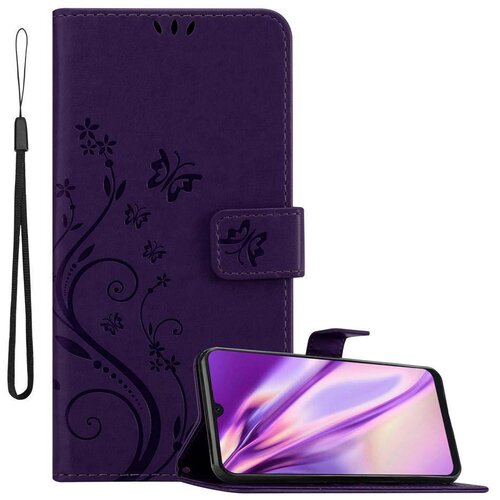 Cadorabo Samsung Galaxy A50 4G/A50s/A30s temno modra - ovitek v cvetličnem dizajnu z magnetnim zapiranjem, stoječo funkcijo in režami za kartice, (20566057) Cene