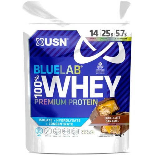 USN BLUE LAB 100% Whey protein 476g Chocolate & Caramel Cene