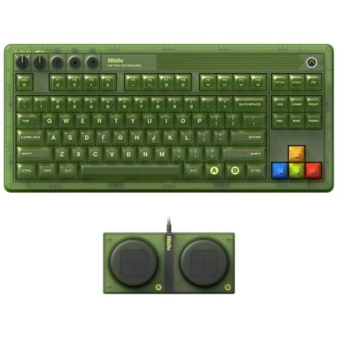 8BitDo Bežična tastatura Retro 87/mehanička/RGB/XBOX Green + Dual Super Buttons Cene