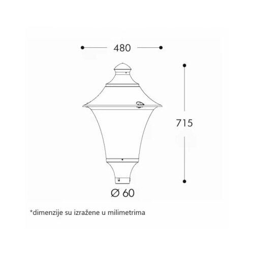  LED ULICNA SVETILJKA REMO 400 50W SIVA Cene