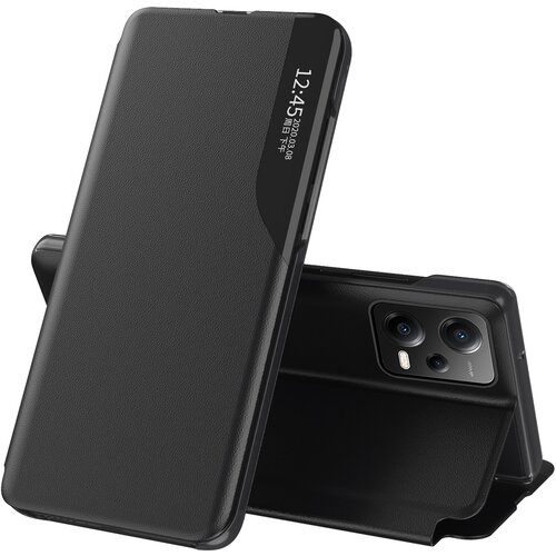 HURTEL Ovitek z zavihkom in stojalom za Xiaomi Redmi Note 12 Pro+ Eco Leather črn, (21896250) Cene