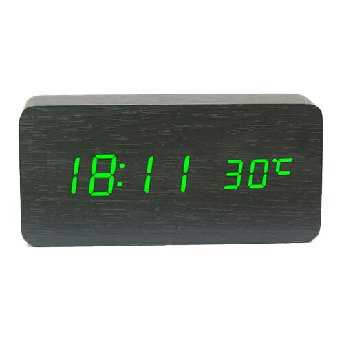 INF Digitalna LED budilka Green, (21236349) Slike