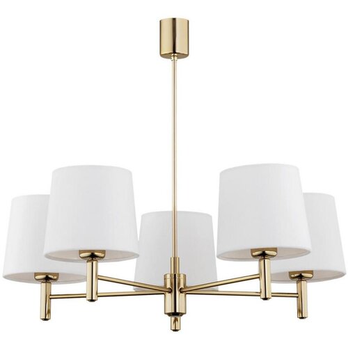  Argon 2106 - Luster na štangu PONTE 5xE27/15W/230V mesing/krem Cene