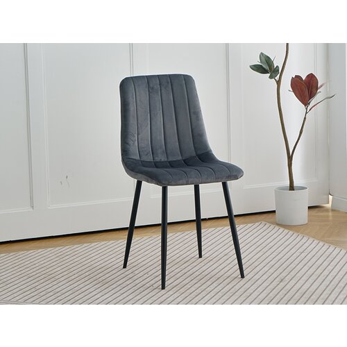  Stolica FOXY velvet siva Cene