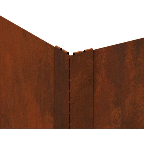  Ograda oko Travnjaka 4 pcs 60 x 60 x 20 cm Čelik Rđa Slike