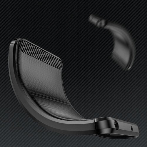 Techsuit Carbon Silicone ovitek za Samsung Galaxy A34 5G - črna Slike