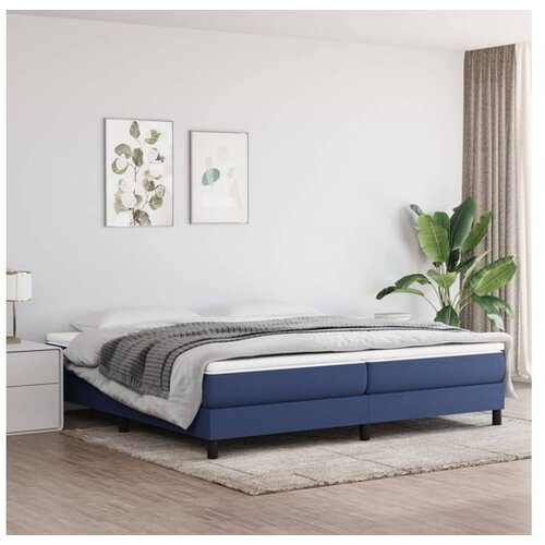  Okvir  Za krevet s oprugama plavi 200x200 cm od tkanine Cijene