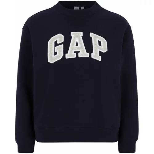 Gap Petite Sweater majica 'HERITAGE' mornarsko plava / svijetlosiva / bijela