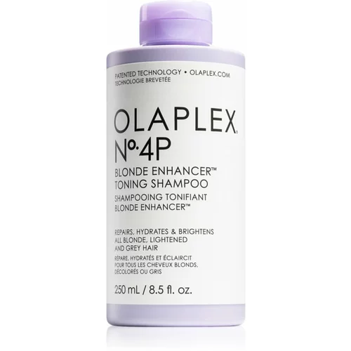 Olaplex N°4P Blond Enhancer Toning Shampoo ljubičasti šampon za toniranje neutralizirajući žuti tonovi 250 ml