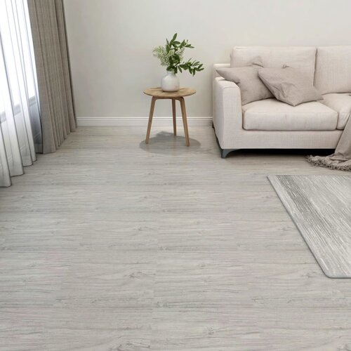 vidaXL Samoljepljive podne obloge 55 kom PVC 5,11 m² svjetlosive Cijene