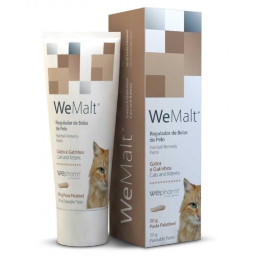 WePharm pasta za izbacivanje dlaka kod mačaka i maćića wemalt hairball remedi 50g Slike
